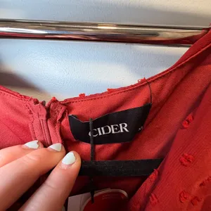 cider Swiss Dot Maxi Dress Dark Red Size 10 Ruffle Formal Wedding Guest Gown thumbnail 2