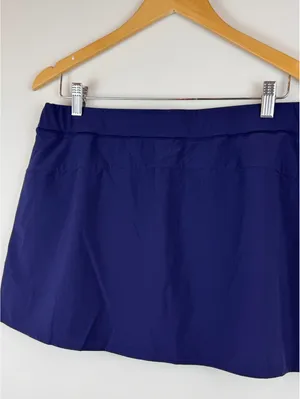 Polo Ralph Lauren Performance Tennis Skort Navy Red White Stripe Logo Size L thumbnail 9