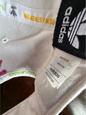 Adidas White Baseball Cap with Rainbow Trefoil Logo and 'Love Unites' Embroidery thumbnail 7
