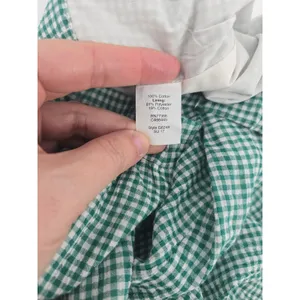 J.Crew Skirt Womens 14 G6248 Green Gingham Elastic Waist NEW thumbnail 4