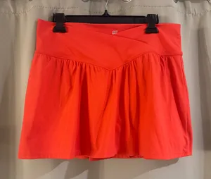 JoyLab Orange/ Red Activewear Skirt with built in shorts thumbnail 1