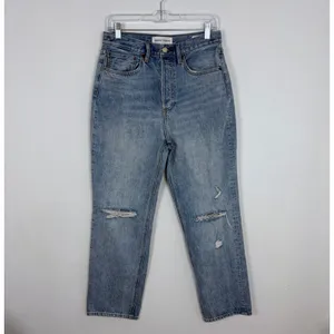 Aritzia Denim Forum The Joni‎ High Rise Loose Light Wash Jeans Size 28/29 Length thumbnail 2
