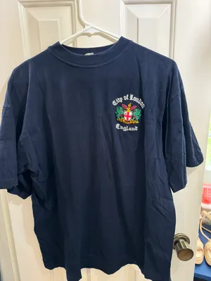 Vintage T Shirt Blue Size L thumbnail 1