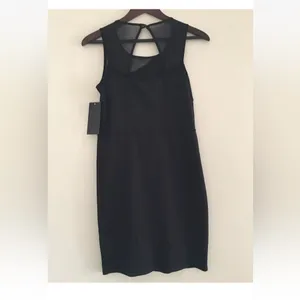 Tempted Apparel Mini Black Sheath Dress Size L thumbnail 7
