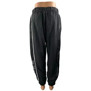Nike Women's Black High Rise Striped Running Athletic Jogger Sweat Pants Size M thumbnail 3