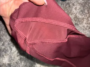 lululemon athletica women’sHigh-Waist Burgundy Leggings with Logo thumbnail 4