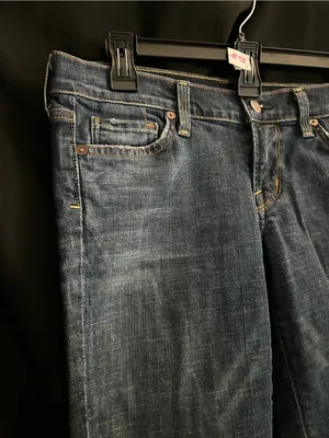Citizens of Humanity Women's Mid-Rise Straight Capris Faded Blue SZ 28 Waist thumbnail 5