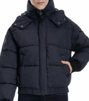Lucky Brand Black Puffer Jacket with Hood Small thumbnail 1