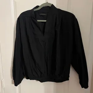 Banana Republic Charcoal Long Sleeve Top thumbnail 1