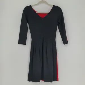Amanda‎ Uprichard Women's Racer Dress Size P Petite Red Black Mini 3/4 Sleeve thumbnail 11