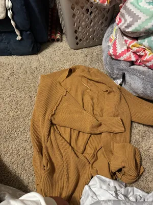 arizona cardigan mustard color thumbnail 3