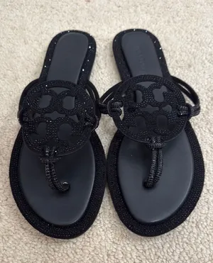 Tory Burch Sandals Miller Embellished Black thumbnail 1