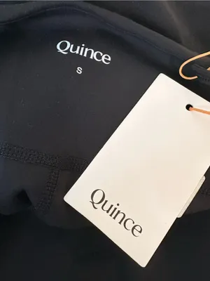 NWT Quince Black Square-Neck Active Dress small Power-Up Square Neck Dress thumbnail 3