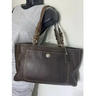 coach medium bag handbag brown leather shoulder ba thumbnail 6