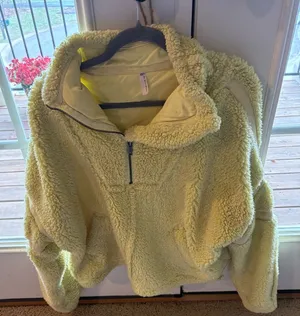 FP Movement by Free People Light Yellow Sherpa Pullover thumbnail 1