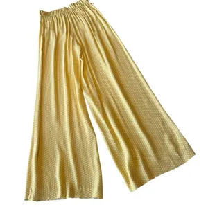 Zara Yellow Polka Dot Palazzo Pants thumbnail 13