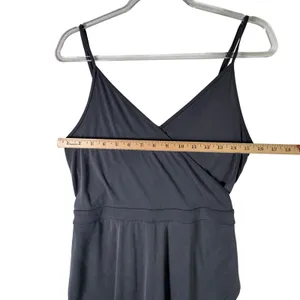 Abercrombie & Fitch Wrap Romper Skort Viscose Gray Medium NWT Summer Minimalist‎ thumbnail 5