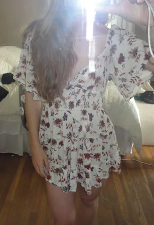 Francesca's Mini Floral Dress thumbnail 1