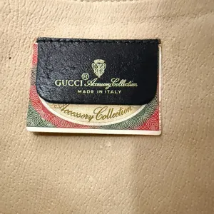 GUCCI GG Supreme Pouch PVC Black Gray 89 01 029 thumbnail 3