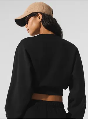 Alo Cropped Accolade Crewneck thumbnail 2