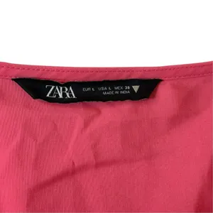 Zara Poplin Panelled Maxi Dress Bright Pink Size Large Wedding Party Event thumbnail 5