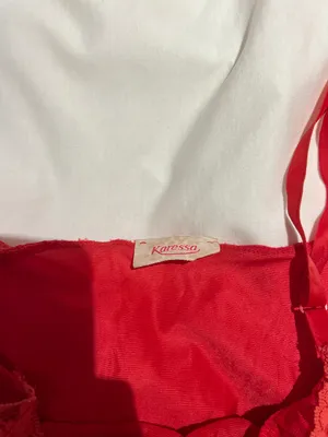 Victoria's Secret Karessa Vintage Red Lace Silk Cami thumbnail 3