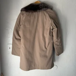Vintage Bauer Down Blizzard Proof Parka Tan Faux Fur Collar Coat Made in USA thumbnail 5