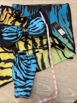 Bikini Cover Up Set Butterfly Fairy Whimsical Festival Rave Beach Vacation Pool thumbnail 7