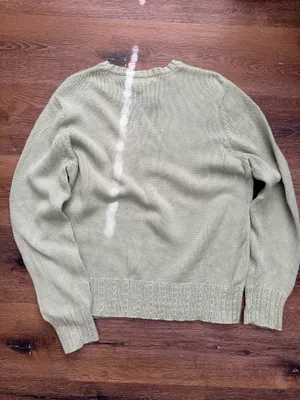 Vintage Van Heusen Green Snowflake Sweater thumbnail 5