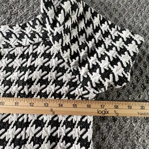Chris‎ McLaughlin Houndstooth Sheath Dress Black White Short Sleeve Size 6 Retro thumbnail 8