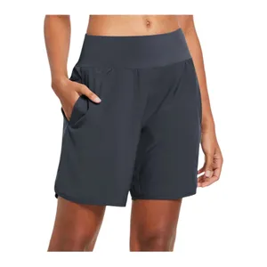 Sz M Baleaf Grey 7" Inseam Built-In Liner Grey Running Short thumbnail 3