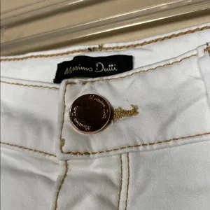 Massimo Dutti Women’s Skinny Fit White Pants thumbnail 6