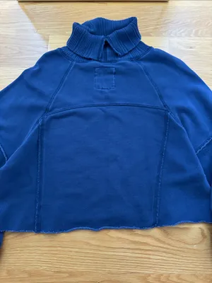Aerie Turtleneck Cropped Sweatshirt thumbnail 4