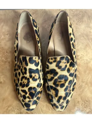 Madewell The Frances Leopard Calf Hair Loafers Women's Size 9 Animal Print Flats thumbnail 2