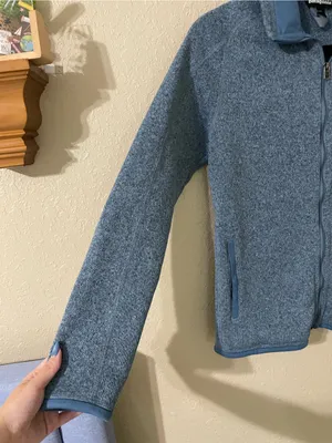 Women’s Patagonia Better Sweater Jacket Size Small Berlin Blue Warm Collared thumbnail 10