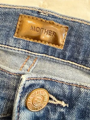 MOTHER The Insider Crop Step Chew Hem in Dancing on Coals size 27 thumbnail 7