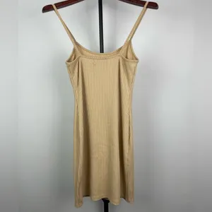 Urban‎ Outfitters Nude Tan Mia Ribbed Knit Bodycon Mini Dress thumbnail 3