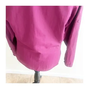REI Hiking Shirt Womens M Magenta Mesh Lined Long Sleeve Button Down Gorpcore thumbnail 8