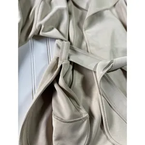 Lululemon Softstreme Belted Wrap Jacket Coat Trench Beige M/L LW3EZIS thumbnail 5