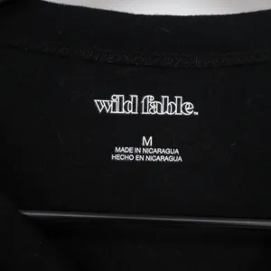 Wild Fable Womens Black Short Sleeve Crewneck Cropped Baby Tee Shirt Size M thumbnail 2
