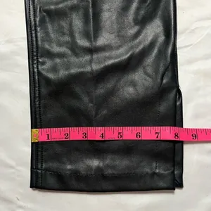 Abercrombie & Fitch Curve Love 90s Faux Leather High Rise Straight Pants 29 thumbnail 13