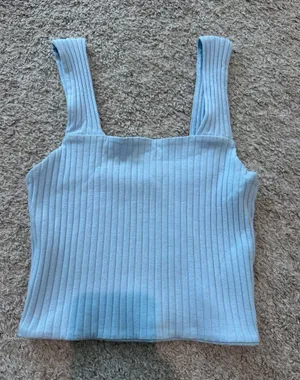 American Eagle Blue Crop Top thumbnail 1