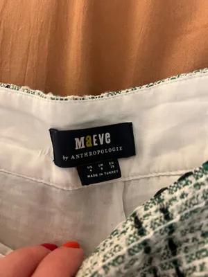 Maeve Green Stitched Anthropologie Shorts thumbnail 3