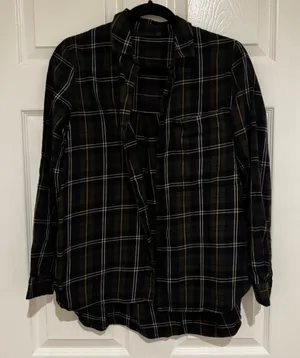 ZARA Plaid Button Down Shirt thumbnail 1