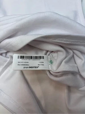 Zara White Sleeveless Mock Neck Tank Top NWT Size M thumbnail 4