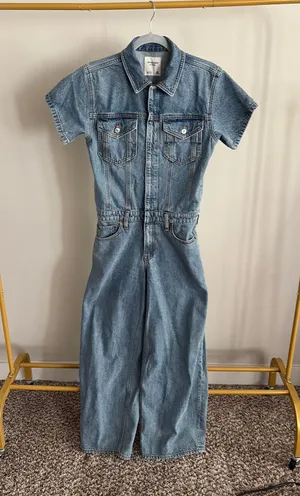 Abercrombie and Fitch Denim Romper thumbnail 1