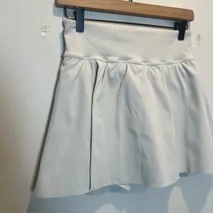 SPANX- Contour Rib Front Slit Skort White Size M thumbnail 3