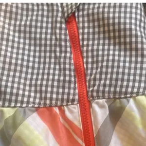 Nike Golf Sport woman’s plaid orange brown skirt 8 Dri-Fit thumbnail 6