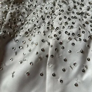 NBD Gracy Mini Dress in White & Silver thumbnail 7