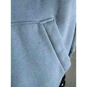 Hollister Womens Hoodie Sz XS Blue Cursive Logo Solid Kangaroo Pocket Drawstring thumbnail 10